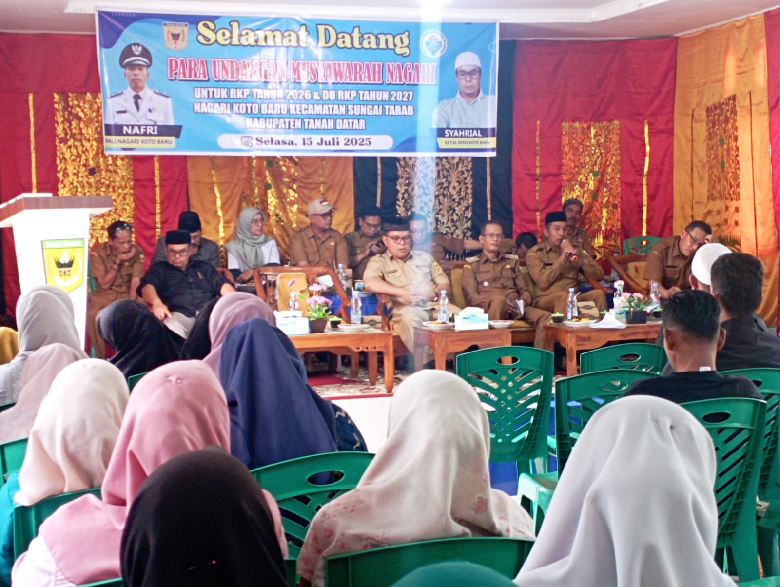 Musnag Koto Baru, berbagai usulan pembangunan mengemuka ditengah badai efisiensi. (chandra antoni)